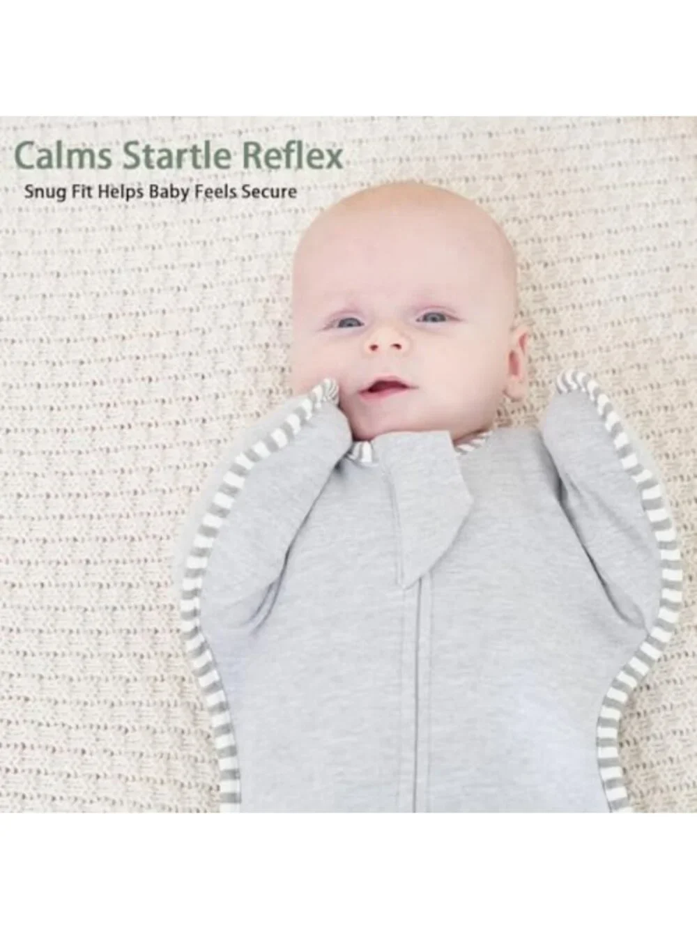 Cozy Newborn Swaddle Sleep Sack 0-3 Months, 2-Pack, 100% Cotton, 2-Way Zipper